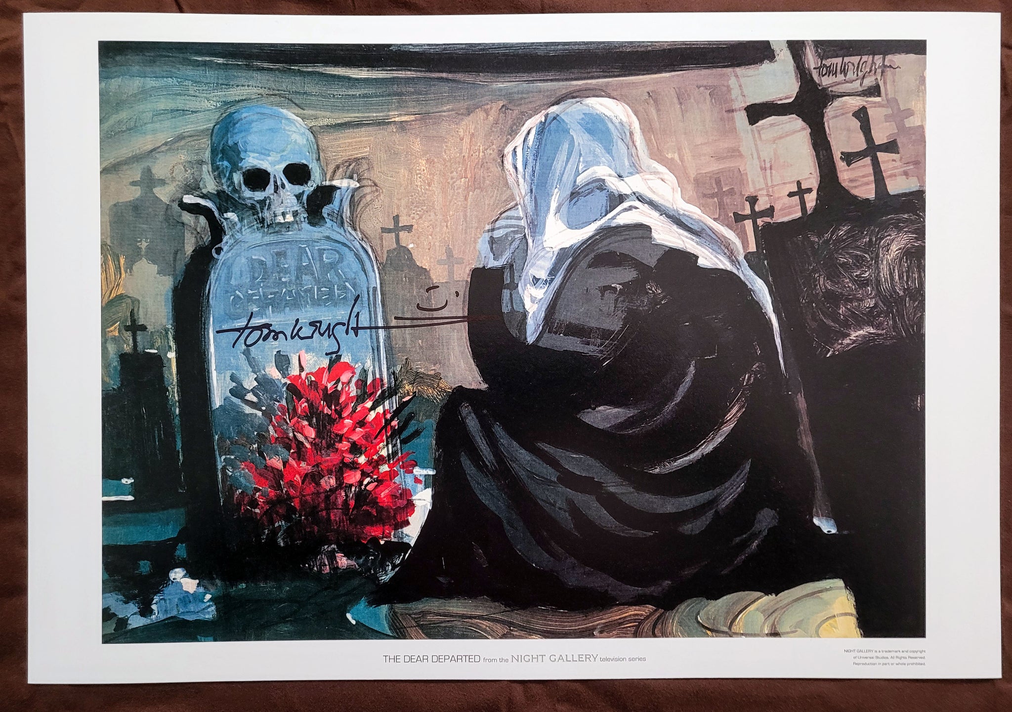 The Dear Departed 13" x 19" Print Autographed by Night Gallery artist Tom Wright