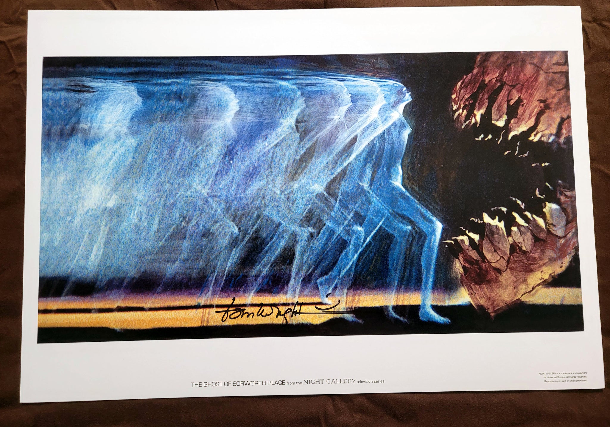 The Ghost of Sorworth Place 13" x 19" Print Autographed by Night Gallery artist Tom Wright