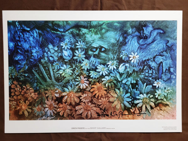 Green Fingers 13" x 19" Print Autographed by Night Gallery artist Tom Wright