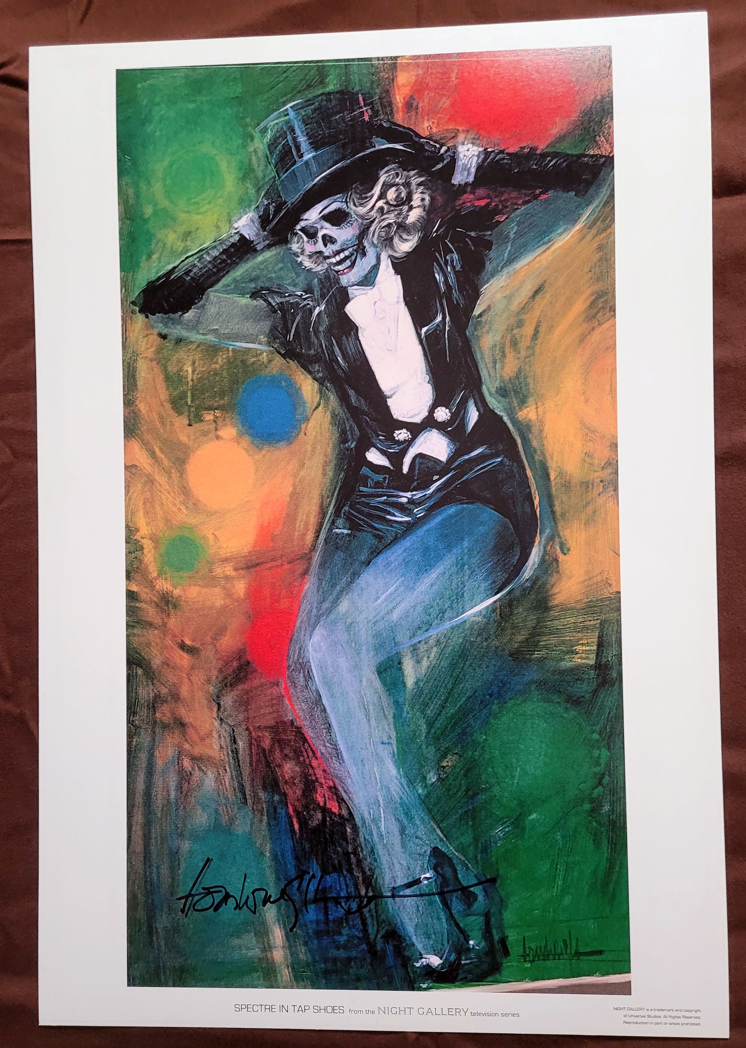 Spectre In Tap-Shoes 13" x 19" Print Autographed by Night Gallery artist Tom Wright